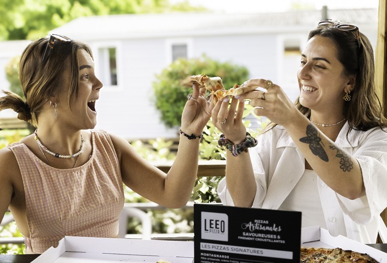 partage pizza camping